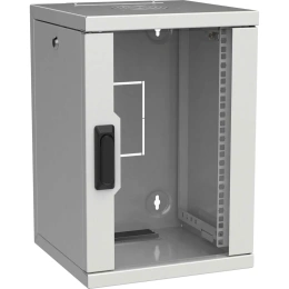 Шкаф ITK LINEA WS 10" 9U 320x310мм дверь стекл. сер. LWS3-09U33-GF