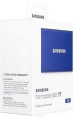 Внешний накопитель Samsung T7 2TB MU-PC2T0H/WW (синий) USB-C, запись - 1000МБ/с, чтение - 1050МБ/с