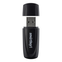 Smartbuy USB Drive 4GB Scout Black SB004GB2SCK