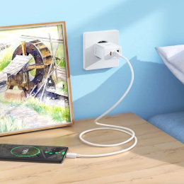 Сетевое зар./устр. Hoco C126A Pure power PD40W three-port 2C1A charger EU 40W 3A PD+QC универсальное белый (28547227)