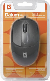 Мышь проводная DEFENDER Datum (Датум) MS-980 черный (USB, 1000dpi, 3but) (52980)