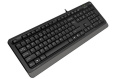 Клавиатура A4TECH Fstyler FK10, проводная, USB, мембранная, черный/серый [fk10 grey]
