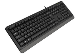 Клавиатура A4TECH Fstyler FK10, проводная, USB, мембранная, черный/серый [fk10 grey]