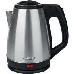Чайник электрический Scarlett SC-EK21S25 1.5л. 1350Вт серебристый корпус: металл/пластик EK21S25