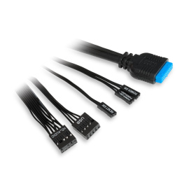 Корпус без блока питания Case HSPD M331, Mesh Mini-tower, Black, TG, 0.4 SPCC, no fans mATX, mITX 175/329/170mm 1x2.5", 2x3.5", 4xPCI 1xUSB-A 3.0, 1xUSB-A 1.0 370x220x408mm (M331-TGBK)