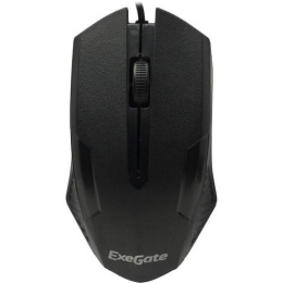 Мышь ExeGate Professional Standard SH-9025L2 USB, оптическая, 1000dpi, 3D, 3 кнопки и колесо прокрутки, длина кабеля 2,2м, черная, Color Box EX279944RUS