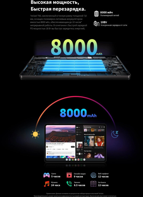 Чехол для планшета ARK Teclast T60, темно-серый