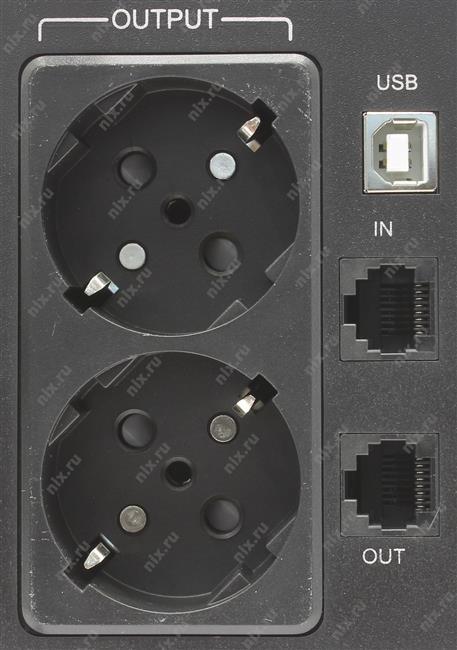 CyberPower ИБП Line-Interactive UT650E 650VA/360W RJ11/45 2 EURO Акция