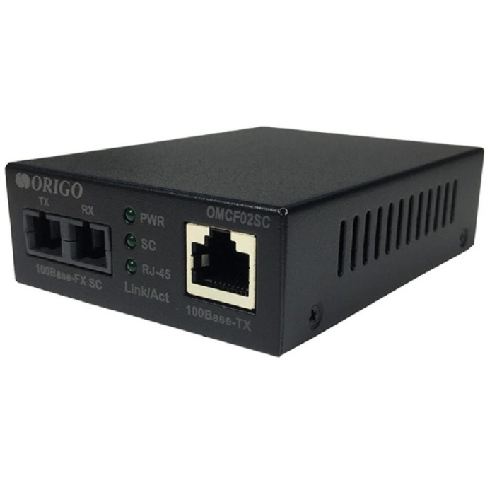 ORIGO OMCF02SC/A1A Медиаконвертер 100Base-TX / 100Base-FX SC , 1310 нм, многомод, до 2 км