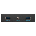 Exegate EX298351RUS Планка USB на переднюю панель ExeGate U3H-627S, 3,5", 2*USB3.0+HD Audio Combo, черная, металл, подсоед. к MB