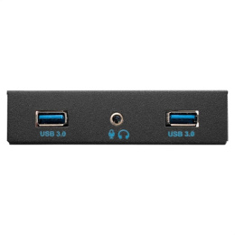 Exegate EX298351RUS Планка USB на переднюю панель ExeGate U3H-627S, 3,5", 2*USB3.0+HD Audio Combo, черная, металл, подсоед. к MB