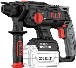 Перфоратор P.I.T. PBH20H-22B SDS-Plus аккумуляторный, бесщеточный, 20В, 1.8Дж, 3 режима, Ø22мм, коробка