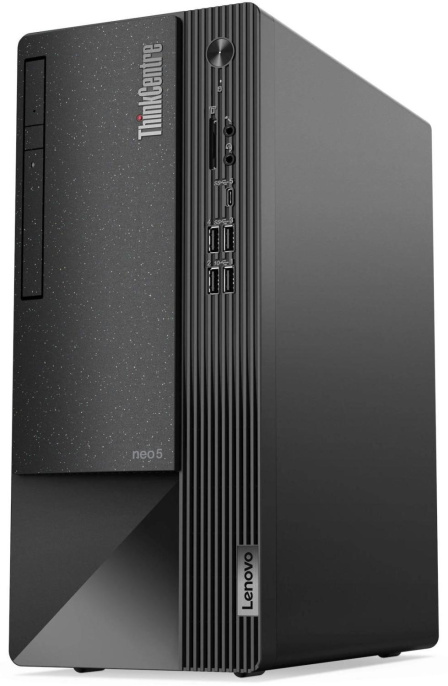 ПК Lenovo ThinkCentre Neo 50t MT i5 12400 2.5 8Gb SSD256Gb UHDG 730/DVDRW CR без ОС GbitEth WiFi BT 260W мышь черный 11SE001WIV_NOKBD