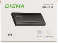 Накопитель SSD Digma USB3.2 Gen2x2 1TB DGSM8001T2MGG MEGA X 1.8" темно-серый