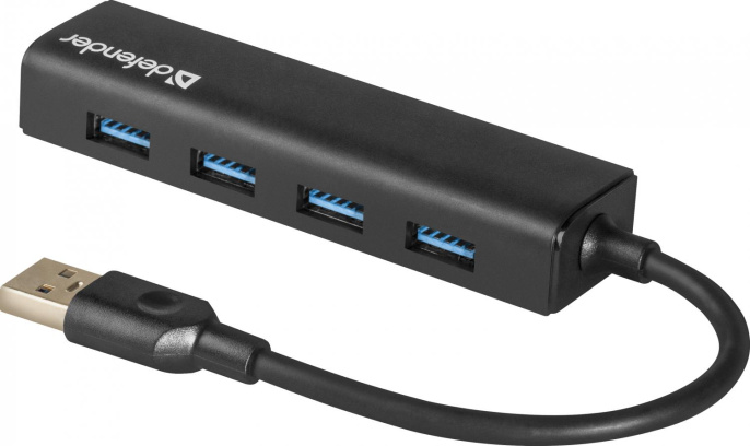 Defender Универсальный USB разветвитель Quadro Express USB3.0, 4 порта (83204)