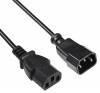 Кабель-удлинитель питания Buro AN23-1008-5,  IEC C13 -  IEC C14,  5м,  черный
