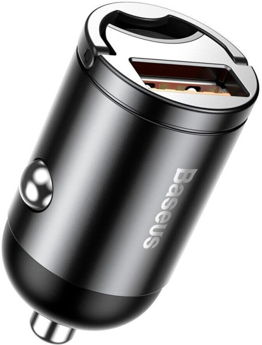 Автомобильное зарядное Baseus VCHX-A0G Tiny Star Mini USB 30W Gray (алюминиевый сплав, функция быстрой зарядки, выходной ток 5А)