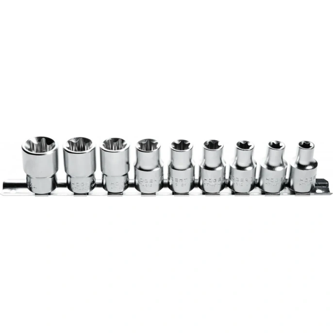 Набор торцевых головок HOEGERT TECHNIK Torx 1/2, 9 шт. HT1A880
