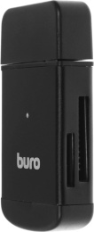 Устройство чтения карт памяти USB2.0 Buro BU-CR-3103 черный