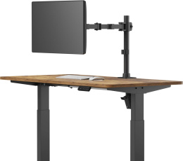 Кронштейн для мониторов Cactus CS-VM-D49-BK, до 49", до 20кг, настольный, поворот и наклон, черный