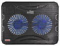 Подставка для ноутбука Buro BU-LCP156-B214, 15.6", 358х270х21 мм, 1хUSB, вентиляторы 2 х 140 мм, 597г, черный