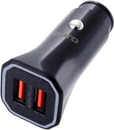 Автомобильное зарядное устройство Buro BUCG1, 2xUSB-A, 15.5Вт, 3.1A, черный [bucg15s200bk]