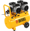 Компрессор поршневой Denzel DLS 2200/50 безмасляный 380л/мин 50л 2200Вт желтый