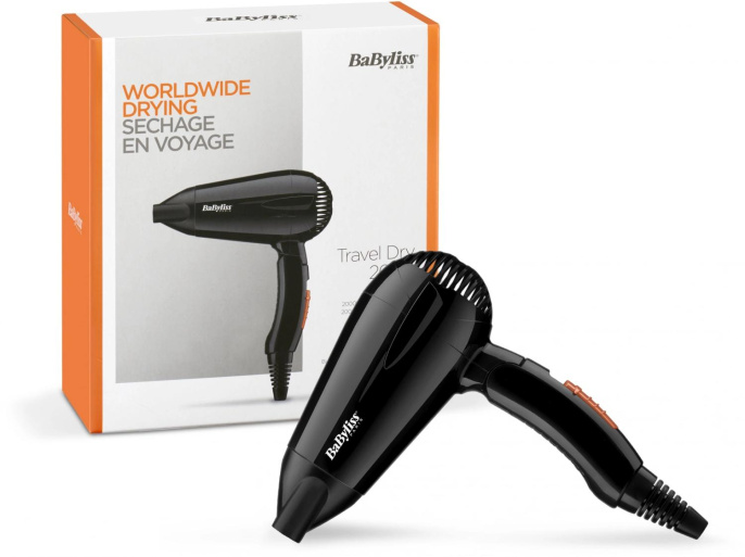 Фен BABYLISS 5344E, 2000Вт, черный