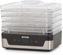 Сушка для фруктов и овощей Gorenje FDK400DE 5под. 240Вт нержавеющая сталь