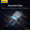 Хаб Baseus BS-OH109 UltraJoy Series 4 порта USBA to USB3.0*3+RJ45*1 Space Grey B0005280A813-01