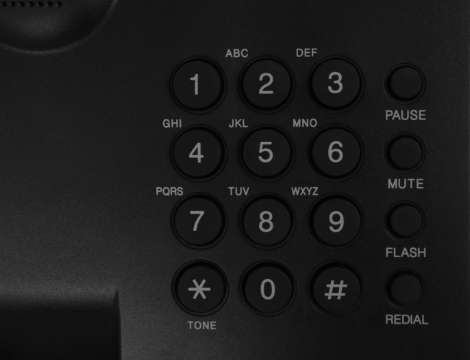 Телефон проводной Sanyo RA-S204B черный