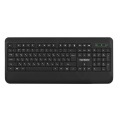 Клавиатура ExeGate Professional Standard LY-E5500M USB, мультимедийная полноразмерная, влагозащищенная, 104кл., Enter большой, подставка под запястья, длина кабеля 1,35м, черная, Color Box EX296922RUS