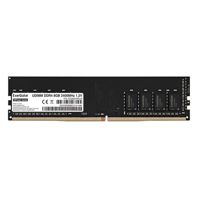 Модуль памяти ExeGate HiPower DIMM DDR4 8GB <PC4-19200> 2400MHz EX288049RUS