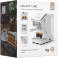 Кофеварка GALAXY LINE GL 0756, рожковая, белый [гл0756лбел]