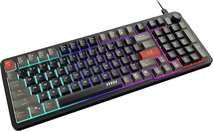 Клавиатура MSI Forge GK110, USB, мембранная, черный/серый [s11-04ru258-hh9]