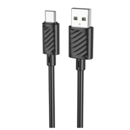 HOCO X88/ USB кабель Type-C/ 1m/ 3A/ Black (HC-83349)