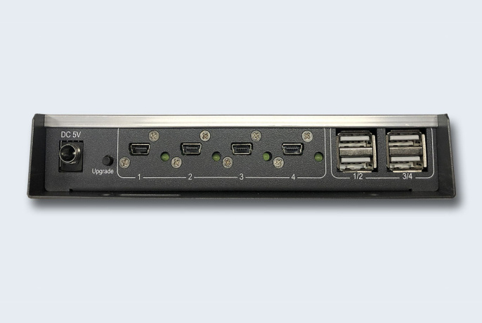 TNTV/TNT MMS-405U Переключатель, электрон., KM+USB 2.0, 1 user USB 4 CPU USB, со шнурами USB 4х1.2м., ~, настольный/настенный, , без OSD, каскад. до 4-х устройств, функция "Free Flow", питание USB устройств - 4х500mA