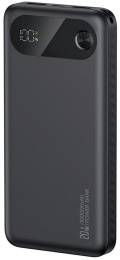 Внешний аккумулятор Usams CD249 PB80 PD20W 10000mAh Черный 10KCD24901 37Wh, выход Type-C: 5V-3A, 9V-2.22A, 12V-1.67A, вход Type-C: 5V-3A, 9V-2A, USB-A выход: 5V-3A, 9V-2A, 10V-2.25A, 12V-1.5A, время зарядки: 3.5 часа, материал: пластик