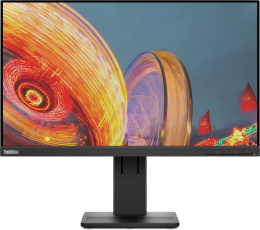 Монитор Lenovo 23.8" ThinkVision E24q-20 черный IPS 4ms 16:9 HDMI M/M матовая HAS Piv 1000:1 300cd 178гр/178гр 2560x1440 75Hz DP 2K 5.05кг