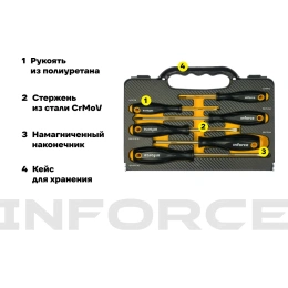 Набор отверток Inforce 6шт 06-09-71