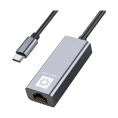 Кабель-адаптер 5Bites USB3.1 RJ45 100MB AL GREY UA2C-45-16BK