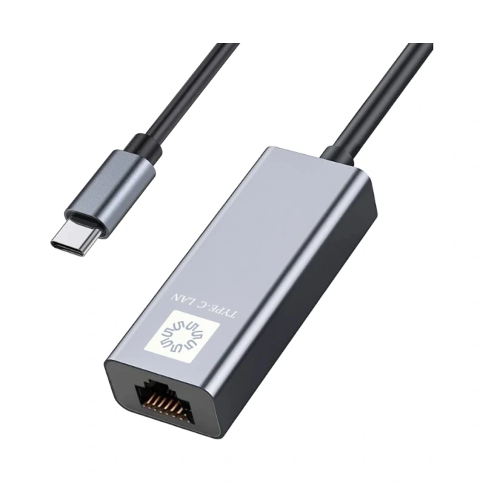 Кабель-адаптер 5Bites USB3.1 RJ45 100MB AL GREY UA2C-45-16BK