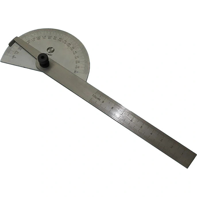 Угломер-транспортир с нониусом CNIC d 85, линейка L150 2808-023 47562