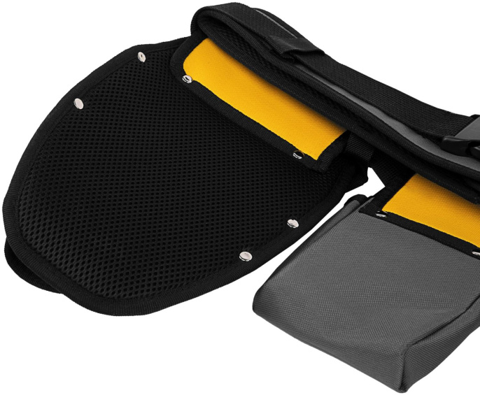 Пояс для инструментов Denzel 90291 4л 14карм. серый/желтый