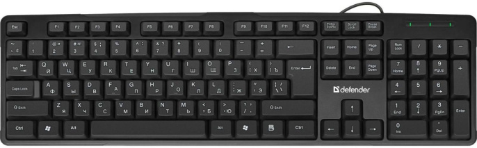 Клавиатура Defender Next HB-440, USB, мембранная, черный [45440]