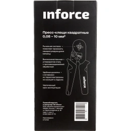 Квадратные пресс клещи Inforce 0.08-10 мм2 06-19-10