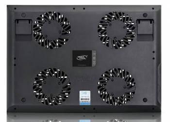 Подставка для ноутбука DeepCool Multi Core X8, 17", 381х268х29 мм, 2хUSB, вентиляторы 4 х 1290г [dp-n422-x8bk]