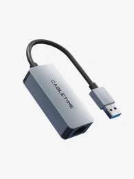 USB-Хаб CABLETIME CB56G (CT-AML2500-AG) – USB 3.0 A, 2.5G RJ45 Gigabit Ethernet для ноутбуков