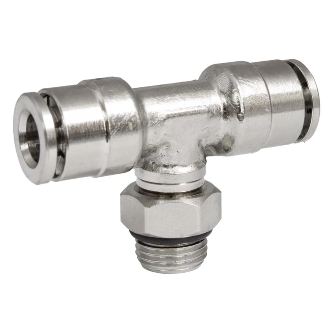 Фитинг цанга тройник, поворотный Cn-T-1/8M-6 для полиуретана и пластиковых трубок PI TOOLS Арт. 5666