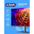 CBR LCD Монитор 27" ME-2701, IPS, FHD 1920x1080, 100Гц, 1*HDMI/1*VGA, внешний БП, черный, кабель 1*HDMI 1.5м [LCD-ME2701-OPC]